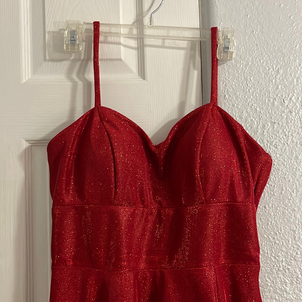 Red long dress, Worn Once.